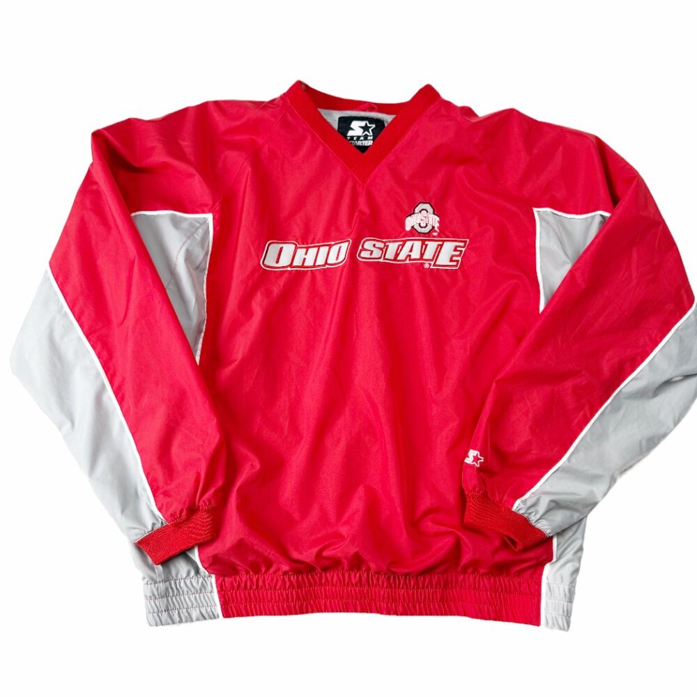Ohio State - OSU Starter Jacket Pullover Windbreaker Unisex Mens Womens